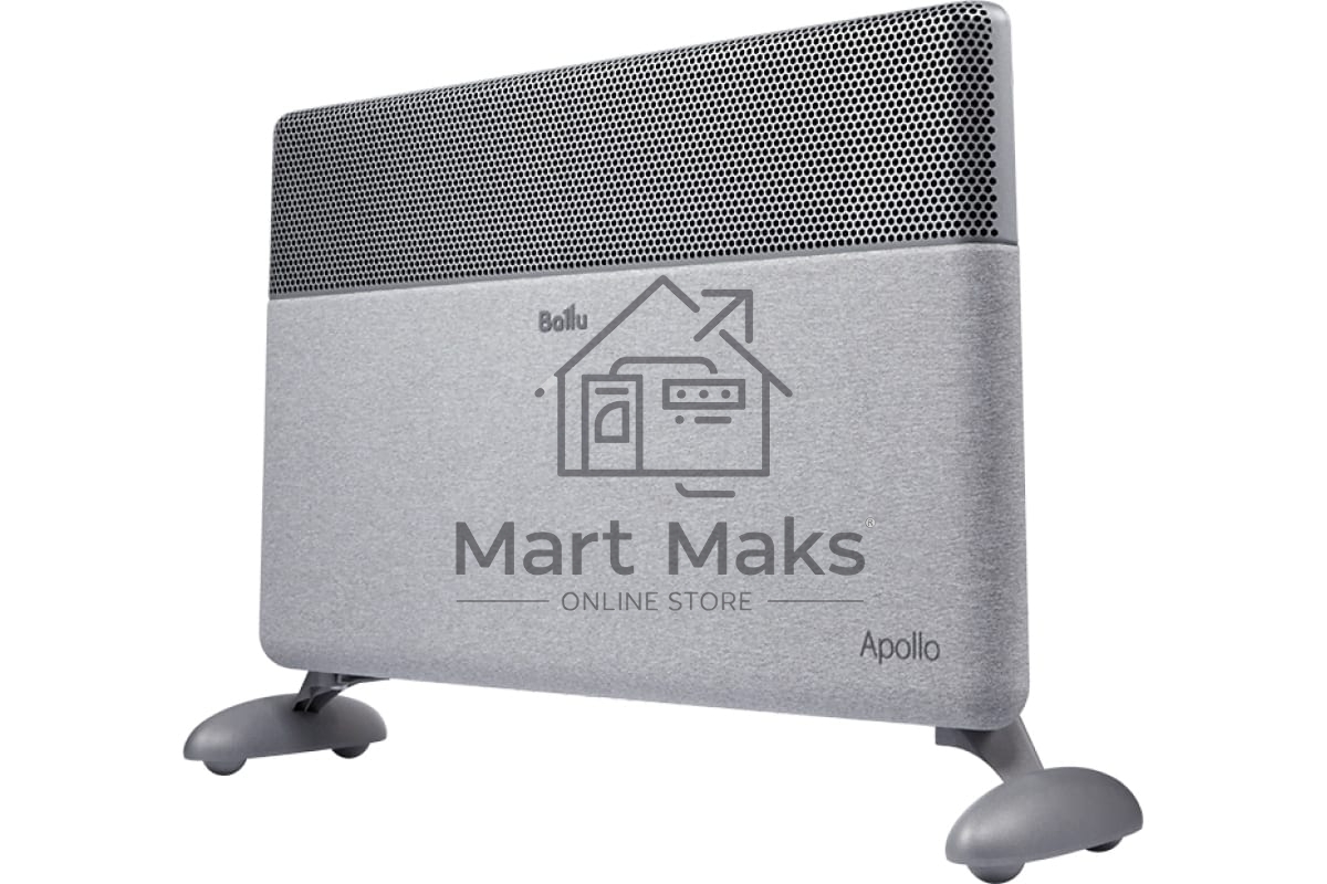 Конвектор Ballu Apollo digital INVERTER Moon Gray BEC/ATI-2501 серый, 2500 Вт, 30 м2, термостат, дисплей, WiFi