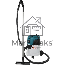 Строительный пылесос Makita VC2512L серый, 1000 Вт, уборка сухая/влажная, пылесборник мешок/контейнер, 25 л