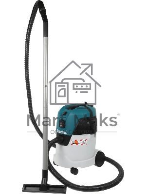 Строительный пылесос Makita VC2512L серый, 1000 Вт, уборка сухая/влажная, пылесборник мешок/контейнер, 25 л