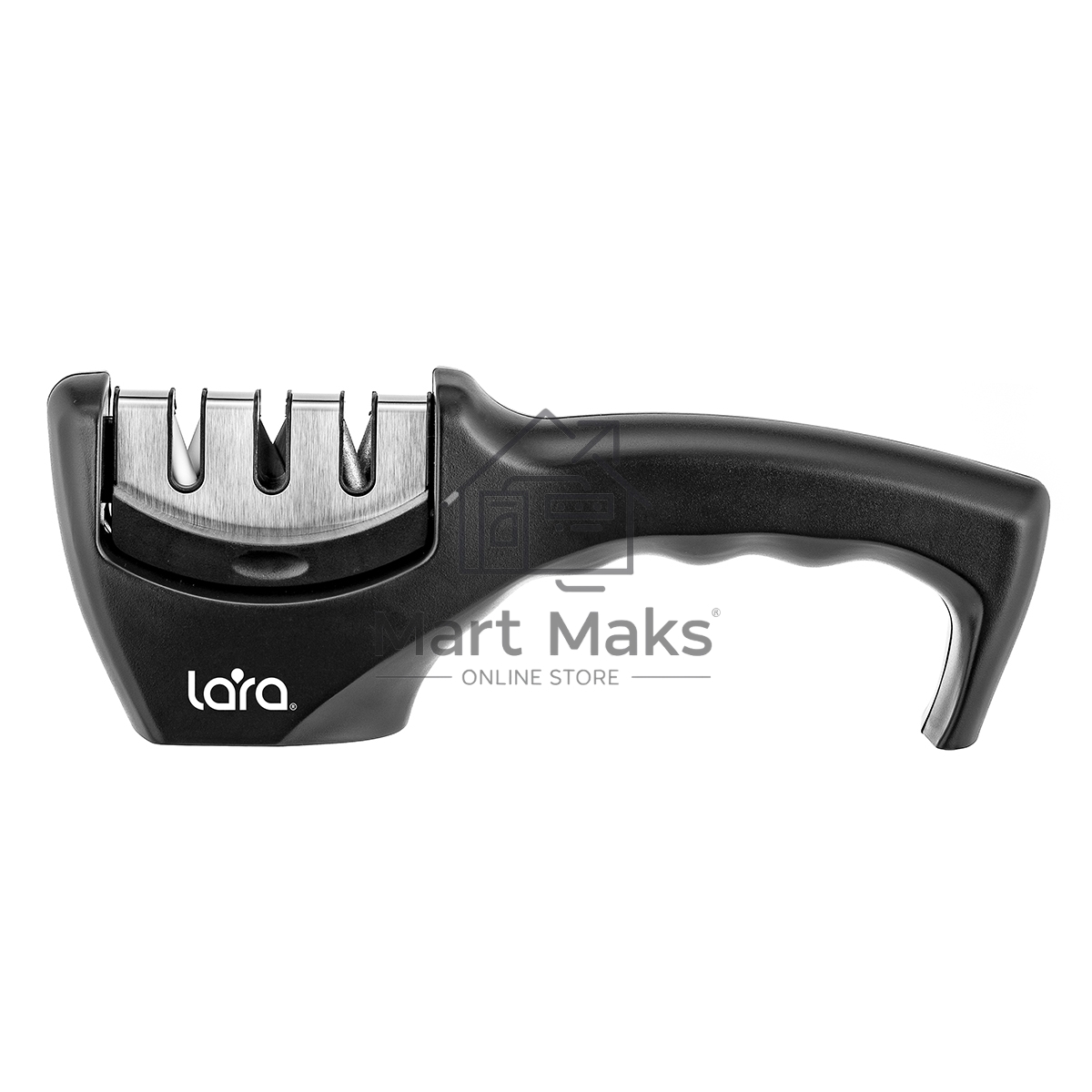 Ножеточка LARA LR05-03 съёмный блок, 3 точильных полотна, пластик ABS