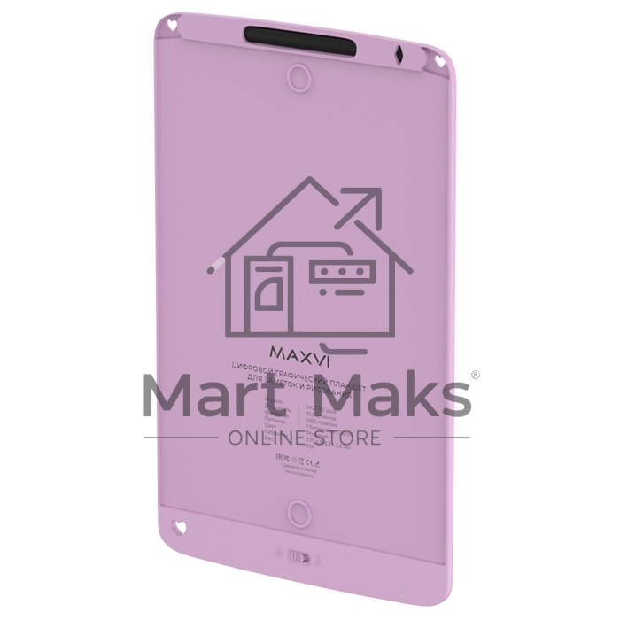 Графический планшет LCD для заметок и рисования Maxvi MGT-02 pink