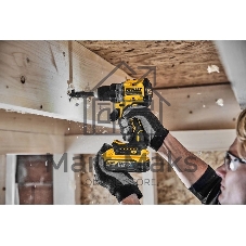 Дрель-шуруповерт DeWalt DCD800H2T-QW, Аккумуляторная, 18В, 2 АКБ, Ударная, Кейс