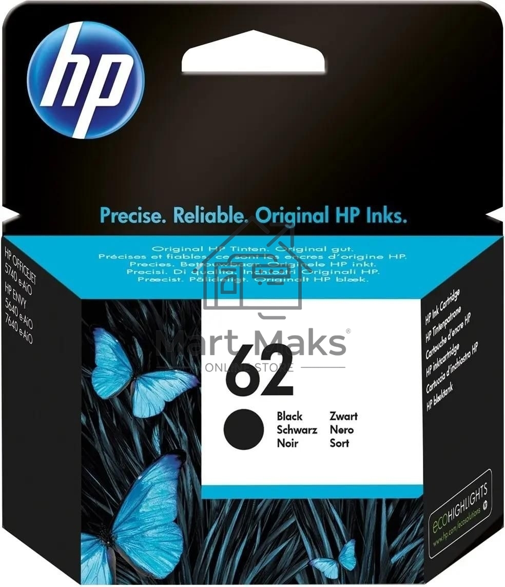 Картридж струйный HP 62 C2P04AE черный (200 стр.) для HP OJ 200
