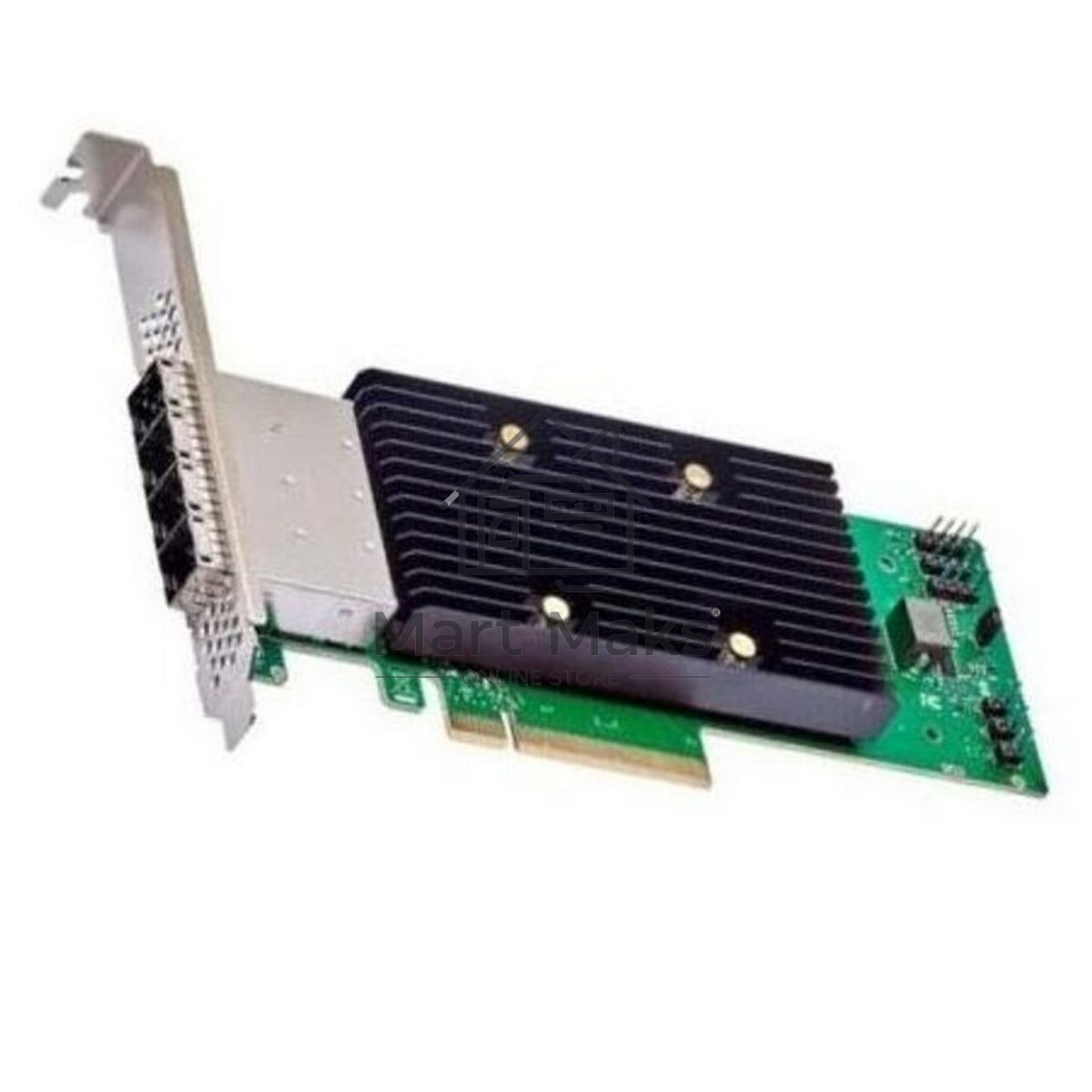 Адаптер HBA Broadcom 9600-16e SGL (05-50118-00) PCIe v4 x8 LP, Tri-Mode SAS/SATA/NVMe 24G HBA, 16port (4*ext SFF8674), RTL