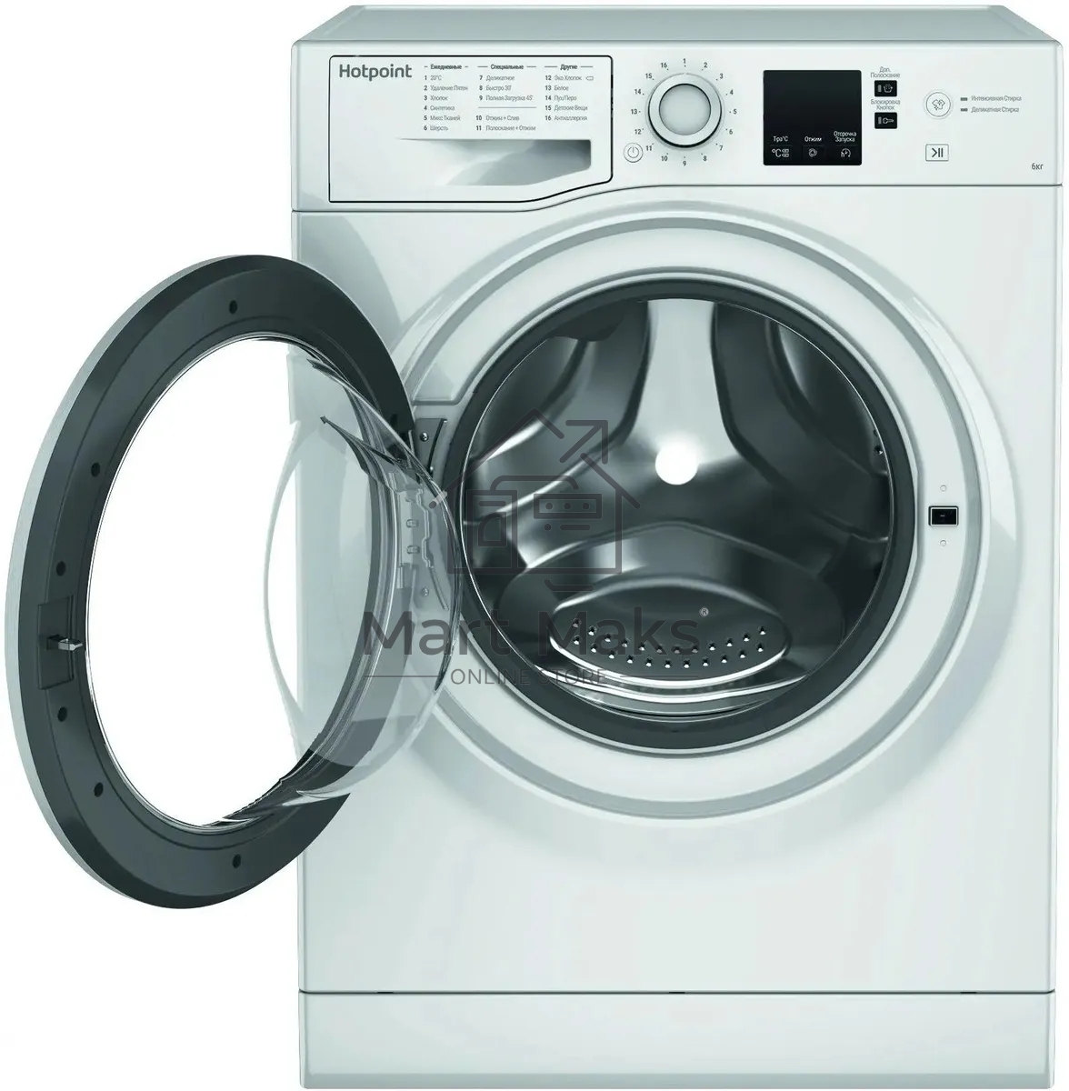 Стиральная машина Hotpoint NSS 6015 W RU белый, загр. фронтальная макс.: 6 кг 1000 об/мин класс: А+