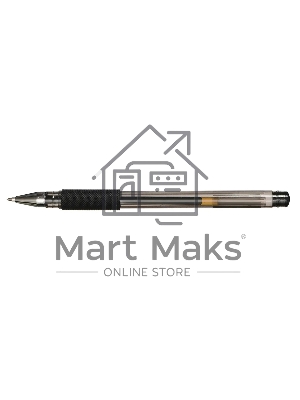 Ручка гелевая Silwerhof ADVANCE (026158-02) d=0.5мм, черные чернила, кор.карт. сменный стержень линия 0.3мм, резиновая манжета