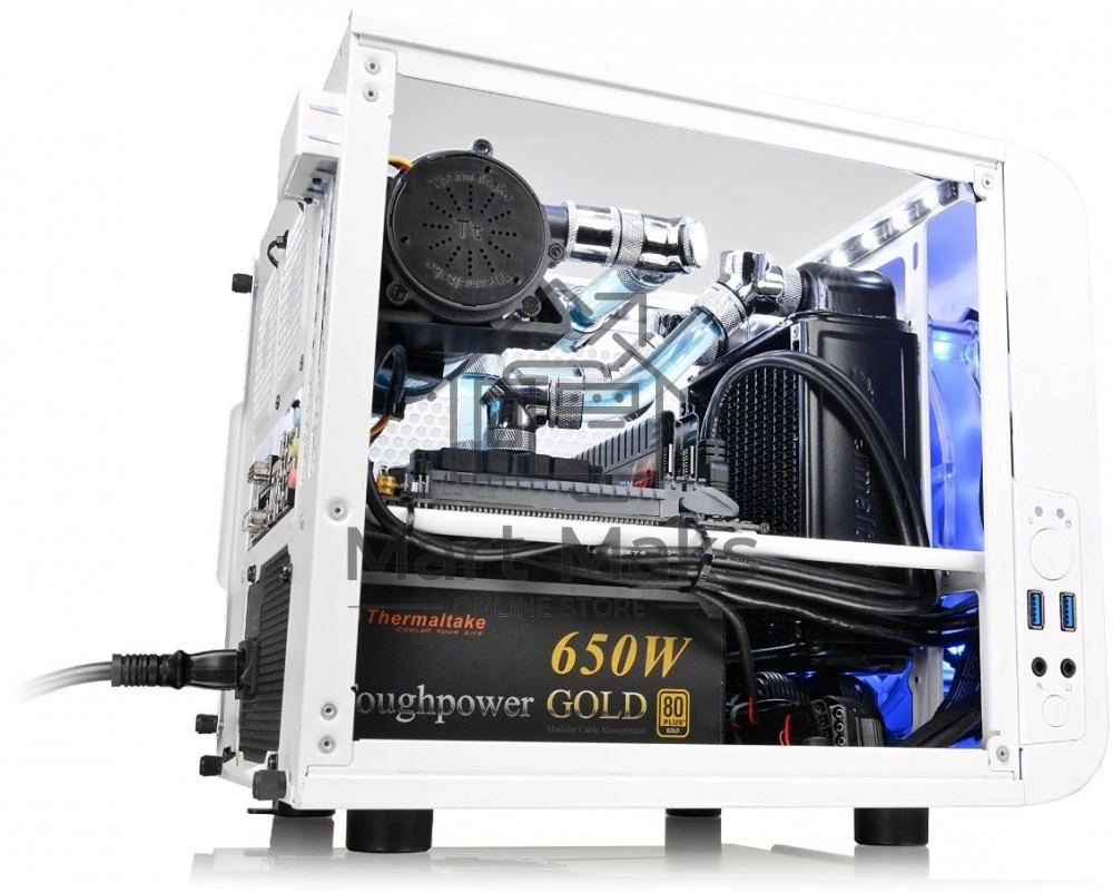 Компьютерный корпус Thermaltake Core V1 белый w/o PSU,CA-1B8-00S6WN-01