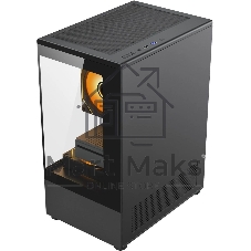 Компьютерный корпус Accord ACC-UE2B TG OFFICE PRO черный без БП mATX 2xUSB2.0 1xUSB3.0 1xUSB3.1 audio