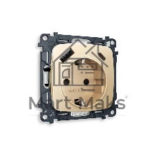 Комплект механизма электрической розетки OMEGA Шампань 2USB A+C 20W (быстрая зарядка) с/з QUANT (OP6100, VM160) MO610010 Комплект механизма электрической розетки OMEGA Шампань 2USB A+C 20W (быстрая зарядка) с/з QUANT (OP6100, VM160) MO610010