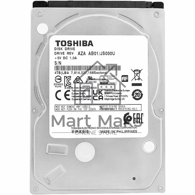Жесткий диск HDD Toshiba MQ04ABB-R 4Tb 5400rpm SATA 128Mb 2.5