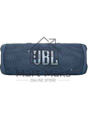 Портативная акустика JBL Flip 6 синий, Bluetooth 5.1, время воспроизведения 12 ч, емкость аккумулятора 4800 mAh, время заряда 2,5 ч, синий