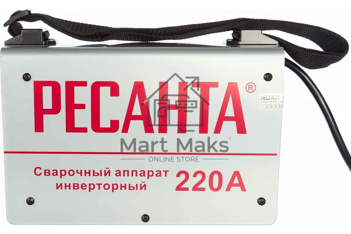 Сварочный аппарат инверторный Ресанта САИ 220 65/22 в кейсе