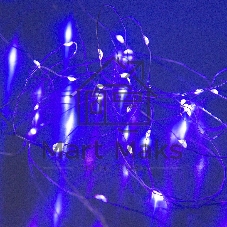 Гирлянда светод. Funray Нить, SE-STRING-550P, 5м, 50 LED, фиолетовый, 3xАА, серебр. шнур 0,3м