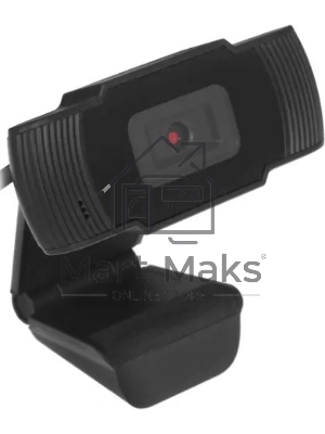 Веб-камера CBR CW 855HD Black с матрицей 1 МП, разрешение видео 1280х720, USB 2.0, встроенный микрофон с шумоподавлением, фикс.фокус, крепление на мониторе, длина кабеля 1,4 м, черный