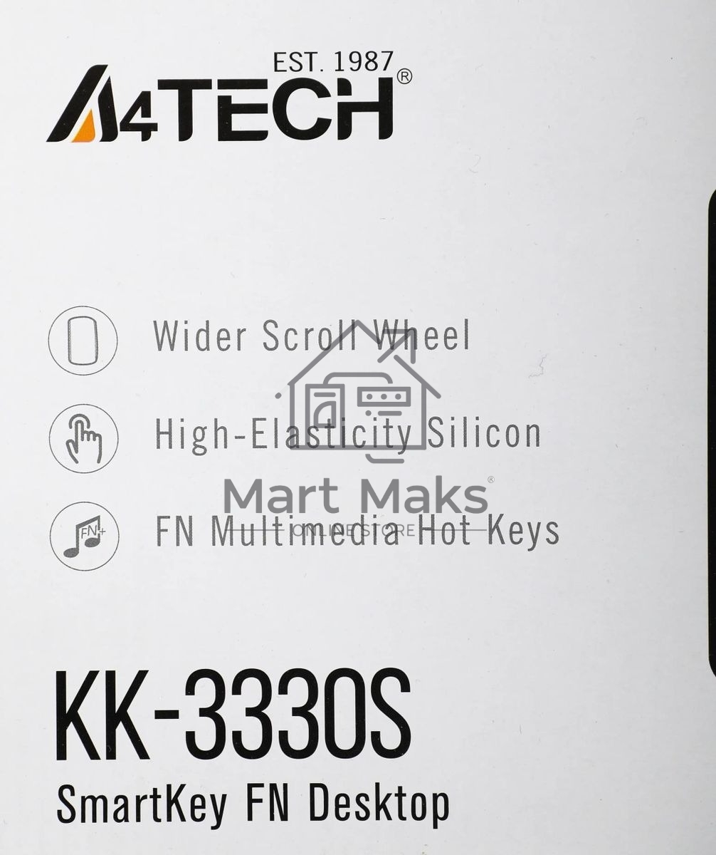 Комплект клавиатура + мышь A4Tech KK-3330S клав:черный мышь:черный USB