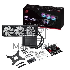 Жидкостная система охлаждения ASUS ROG RYUO IV 360 ARGB черный, алюминий/медь, 2000 об/мин, 30.7 дБ, 4 pin