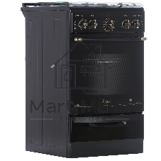 Плита газовая Gefest ПГ 5100-02 0187 черный, конфорок 4 шт, духовка 52 л, 50 см x 85 см x 58.5 см
