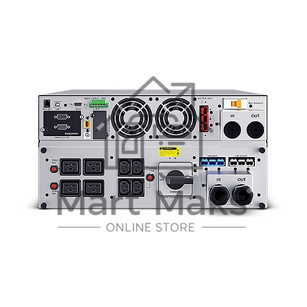 Источник бесперебойного питания CyberPower OLS10KERT5U Online 10000VA/10000W USB/RS-232/Dry/EPO/SNMP/CloudCard/(4 IEC С13, 4 IEC C19, terminal block)/bat.detect./МВ NEW