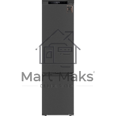 Холодильник Weissgauff WRK 2000 Total NoFrost Inverter нержавеющая сталь двухкамерный 240/95л морозилка снизу