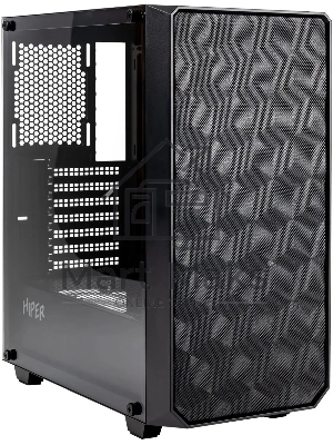 Корпус Hiper BH34-1 черный без БП ATX 5x120mm 2x140mm 2x200mm 1xUSB3.0 audio bott PSU