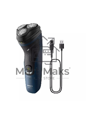 Электробритва Philips S1151/00 синий/черный