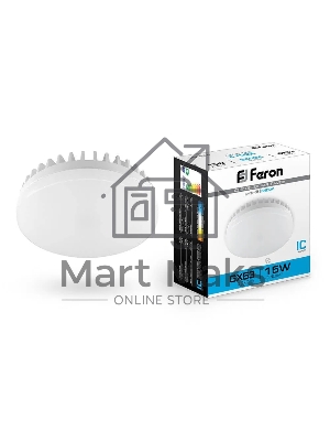 Лампа светодиодная Feron LB-454 15Вт GX53 дневной таблетка