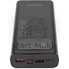Портативный аккумулятор Digma DGPF20A 20000mAh QC3.0/PD3.0 22.5W 3A 2xUSB-A/USB-C черный