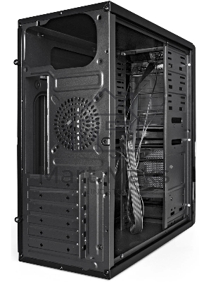 Компьютерный корпус Miditower ExeGate XP-329S-UNS500 (ATX, БП UNS500 с вент. 12см, 2*USB, аудио, черный)