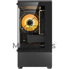 Компьютерный корпус Accord ACC-UE2B TG OFFICE PRO черный без БП mATX 2xUSB2.0 1xUSB3.0 1xUSB3.1 audio