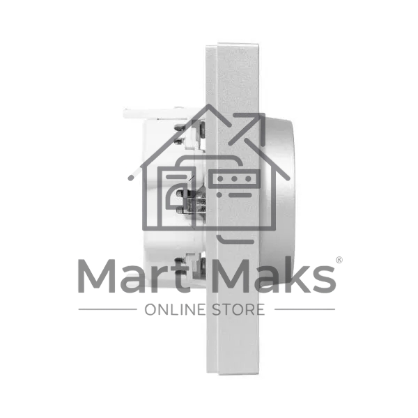 Розетка 2-м EKF UP1-SOA-210 СП Эпика 16А с заземл. без защ. шторок с рамкой механизм алюм.