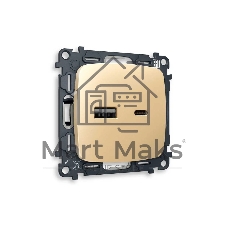 Комплект механизма розетки OMEGA Шампань 2USB A+C 20W (быстрая зарядка) QUANT (OP6110, VM177) MO611010 Комплект механизма розетки OMEGA Шампань 2USB A+C 20W (быстрая зарядка) QUANT (OP6110, VM177) MO611010