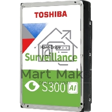 Жесткий диск HDD Toshiba S300 AI 8Tb 7200rpm SATA III 512Mb 3.5