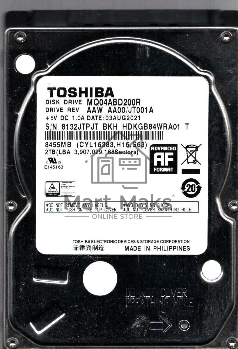 Жесткий диск HDD Toshiba MQ04 2Tb 5400rpm SATA 128Mb 2.5