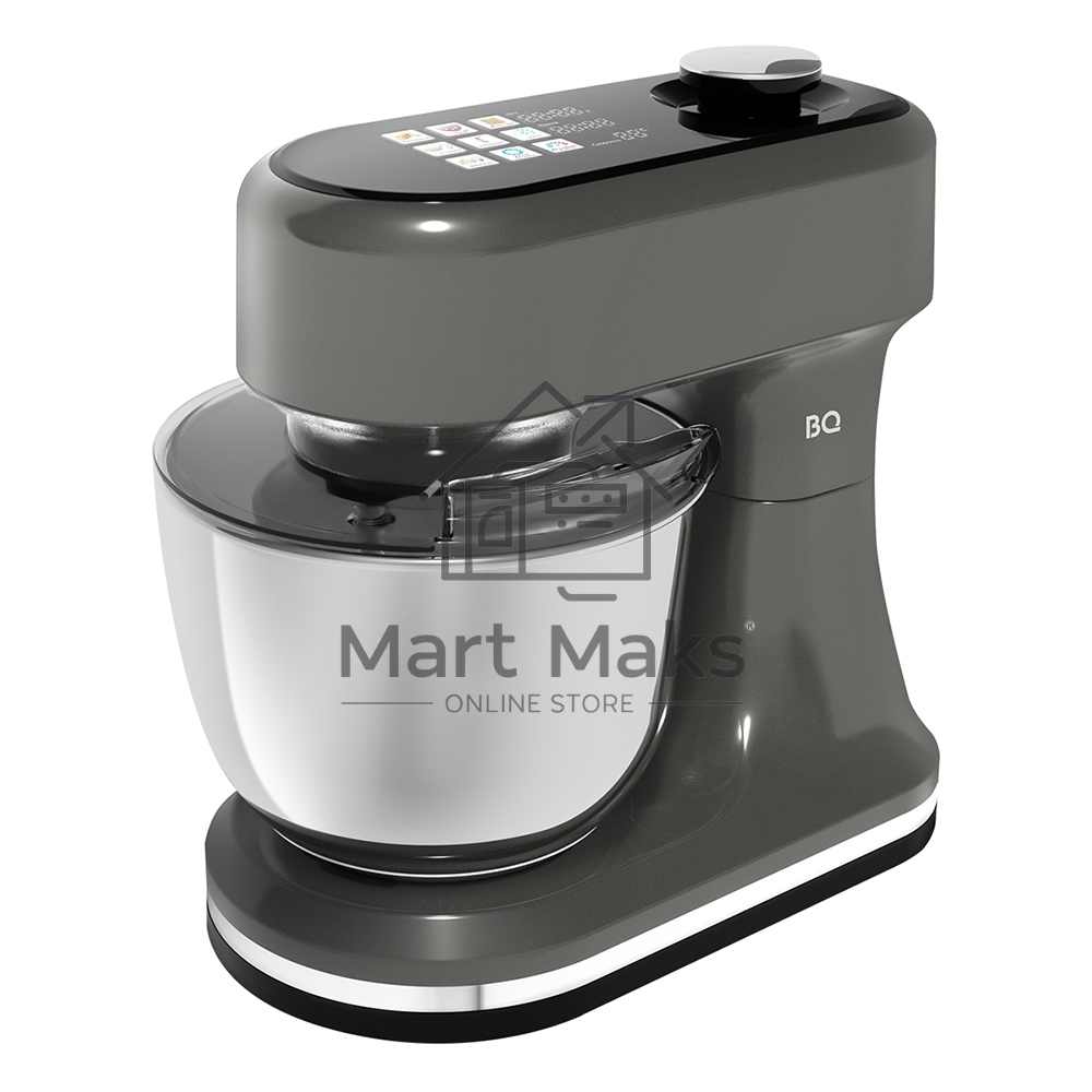 Миксер BQ PM1001 серый, стационарный, 2200 Вт, 5 л, 12 скоростей