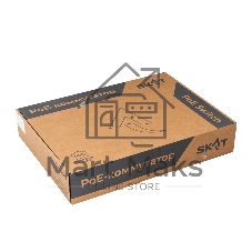 Коммутатор Бастион SKAT PoE-24E-2G v.2, 24×100 Мбит/с PoE++ + 2×1 Гбит/с Uplink, неуправляемый