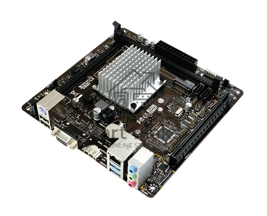 Материнская плата Biostar J4125NHU, BGA1090, Intel SoC, 2xDDR4, 2xSATA, 1xM.2 (PCIe 2.0 x2), 1xPCIe 2.0 x1, 1xHDMI, 1xVGA, 1x 1Gb LAN, 2xUSB-A 2.0, 2xUSB-A 3.2 Gen 1, 3x3.5 мм, 7.1, Mini-ITX