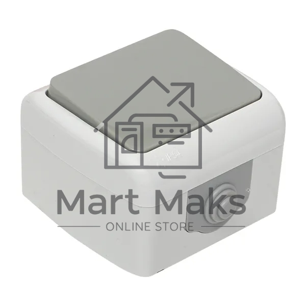 Выключатель EKF Мурманск EFV10-021-30-54 1 -клавишный 10А IP54 серый