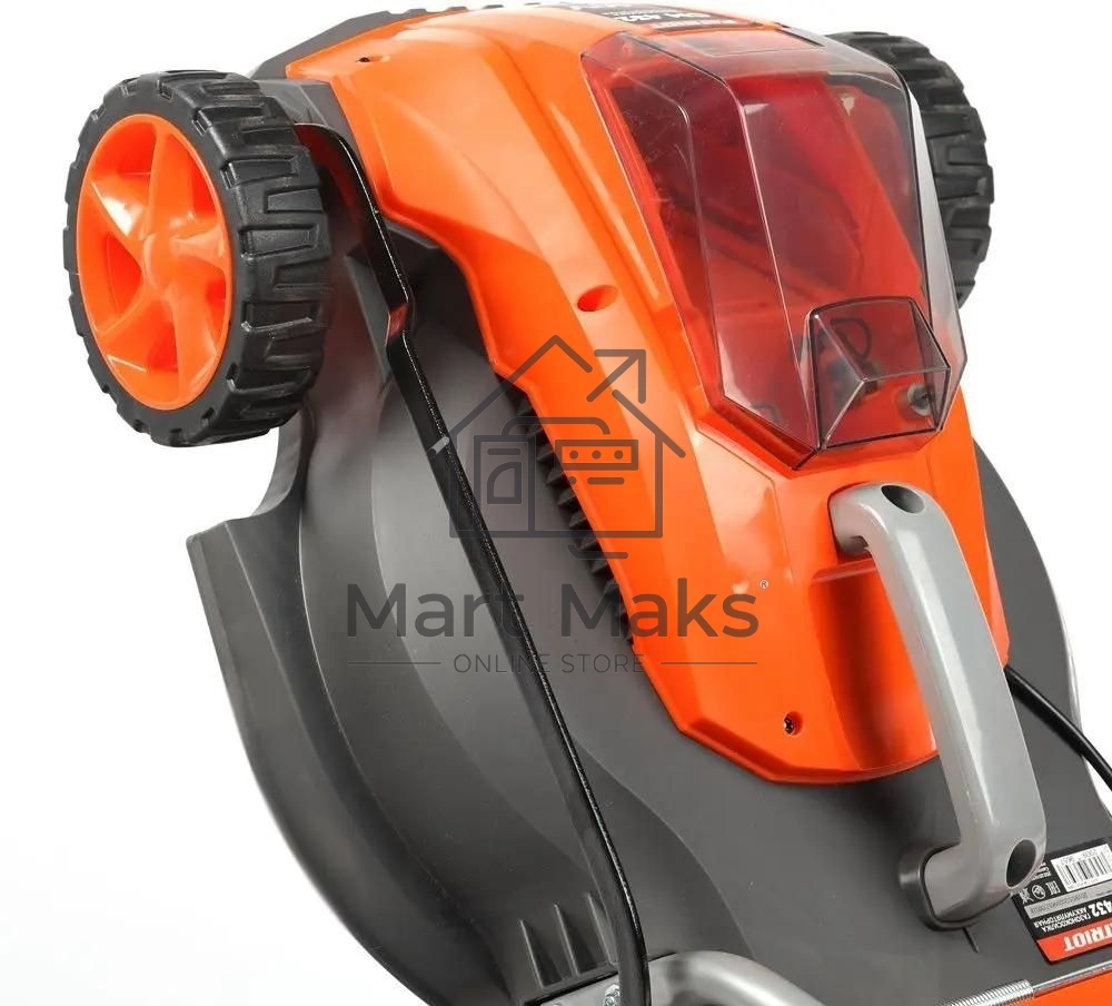 Газонокосилка аккумуляторная Patriot CM 432 (поставляется без акб 40В и зарядного), бесщеточ. двиг., 32см, центр. регулир. 3 пол. 25-75, трав 30 л., мульчирование