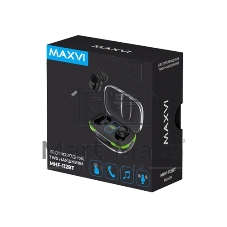 Беспроводные наушники Maxvi MHF-112BT черные TWS\LCD\Sensor\200мАч\5.3\кабель Type-C