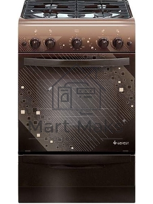 Плита газовая Gefest ПГ 5100-02 0010 коричневый, конфорок 4 шт, духовка 52 л, 50 см x 85 см x 58.5 см