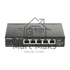 Коммутатор D-Link DGS-1100-05PDV2/A1A, 4×1 Гбит/с + 1×1 Гбит/с PD, настраиваемый