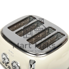 Тостер TESLER TT-445 бежевый, 1500 Вт, 4 слота