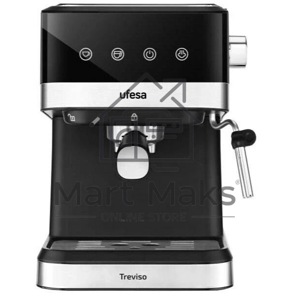 Кофеварка рожковая TREVISO Ufesa черный, исп. кофе - молотый, 1.5 л, 1050 Вт, 20 Бар.