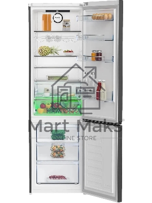 Холодильник Beko B3DRCNK402HXBR антрацит двухкамерный 257/100л морозилка снизу No Frost
