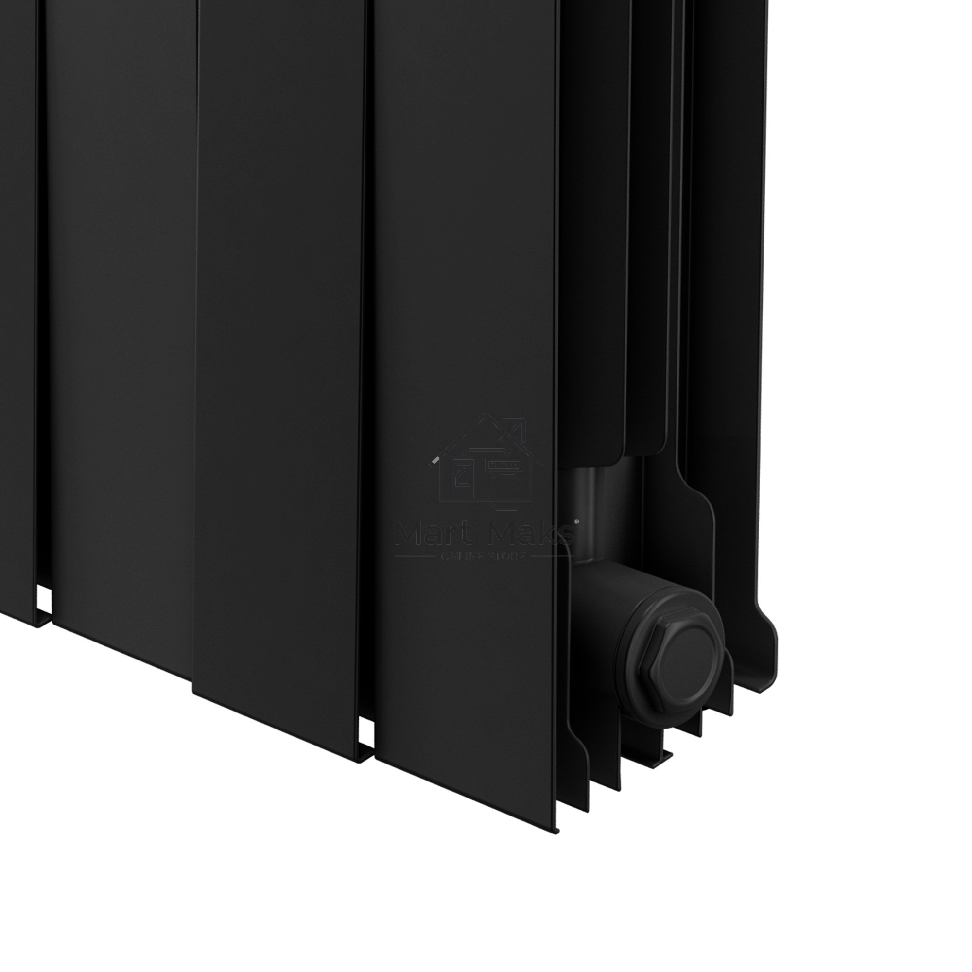 Радиатор биметаллический Royal Thermo PianoForte 200 черный - 12 секц.