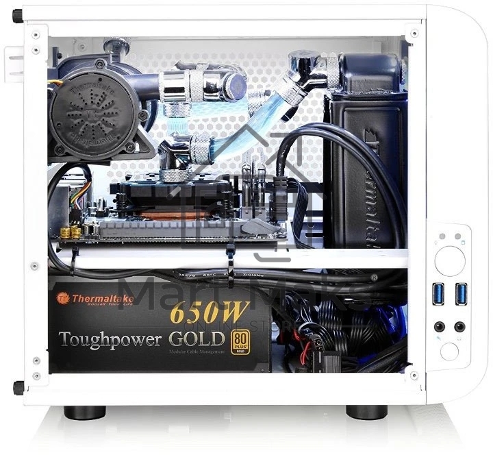 Компьютерный корпус Thermaltake Core V1 белый w/o PSU,CA-1B8-00S6WN-01