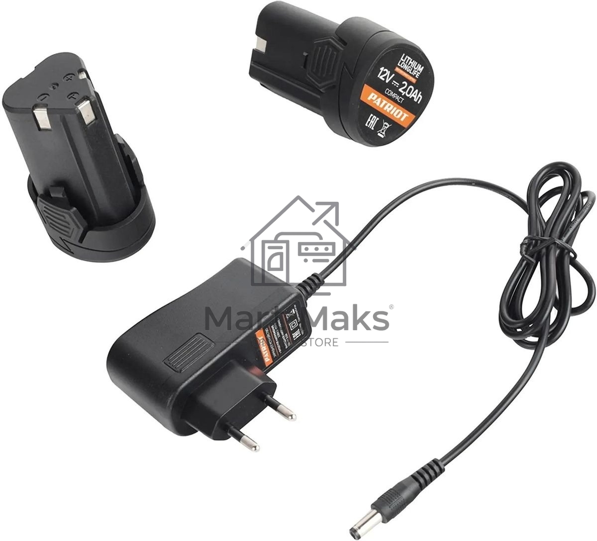 Дрель-шуруповерт аккумуляторная Patriot BR 119Li, Аккумуляторная, 12В, 2 АКБ