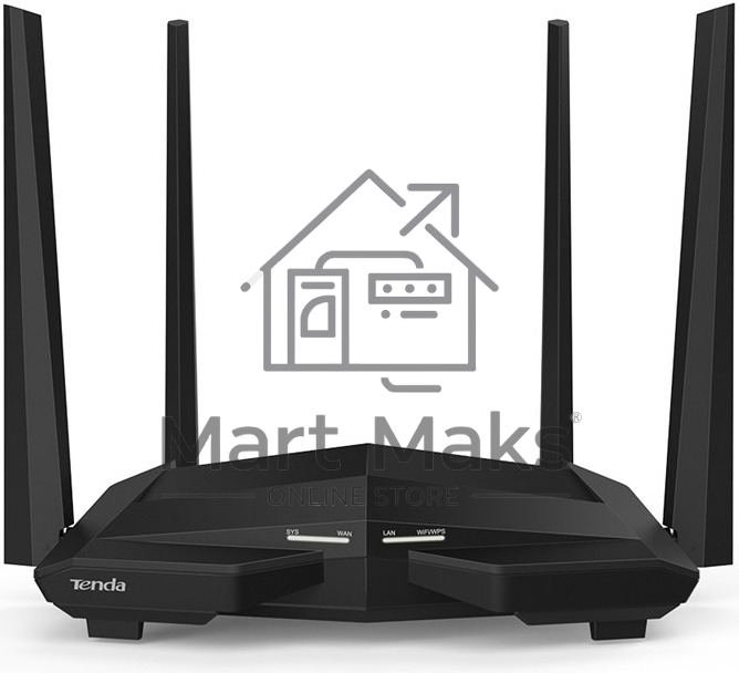 Маршрутизатор/роутер Wi-Fi Tenda AC10 1200MBPS 1000M 3P AC10