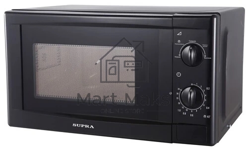Микроволновая печь SUPRA 20MB25 черный, 20 л, 700 Вт, переключатели - поворотный механизм