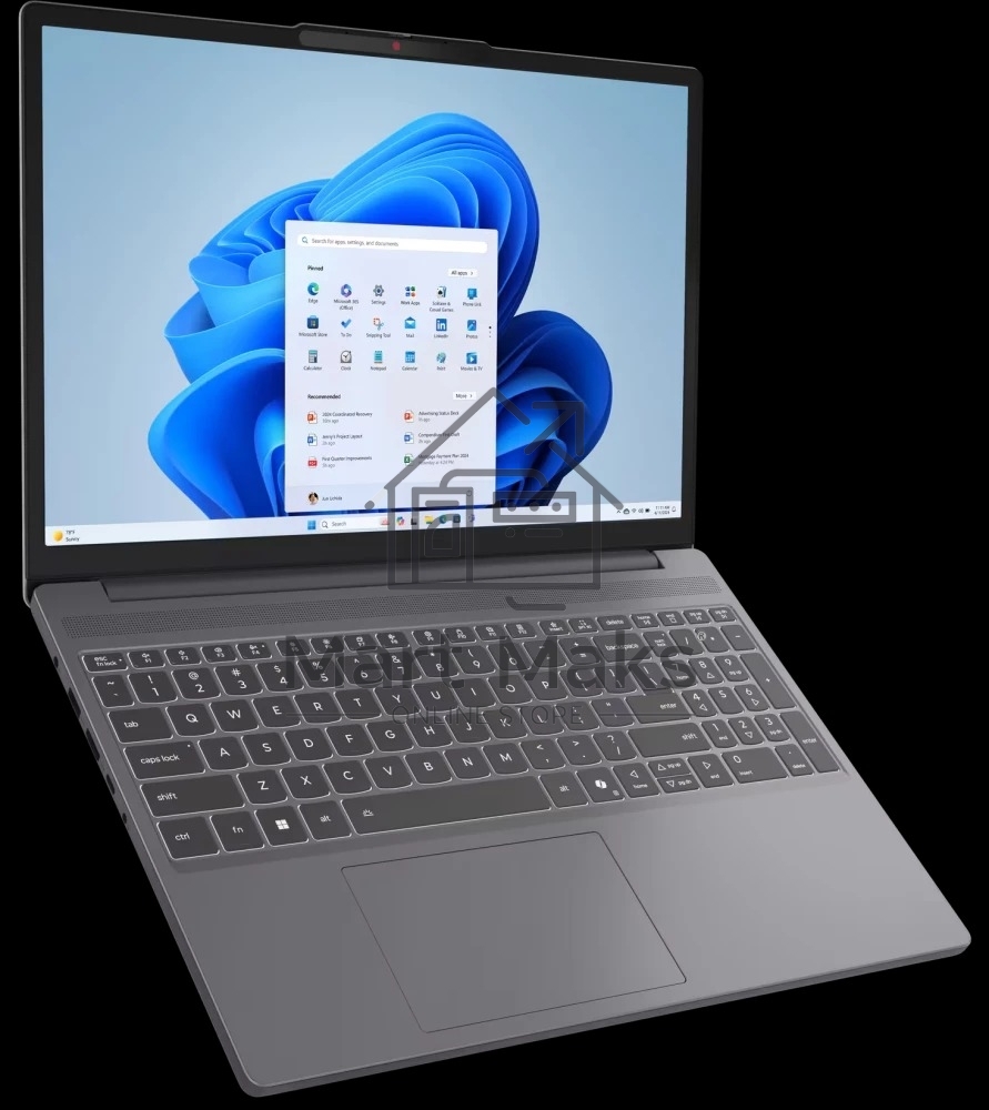 Ноутбук Lenovo IdeaPad Slim 3 15IRH10 серый 83K1002URK 15.3